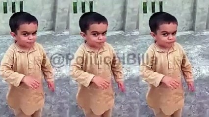 Little child dancing very well: