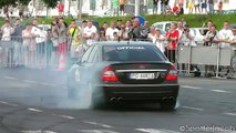 Mercedes E63 AMG Massive BURNOUTS & Drifts HD GTP 2012