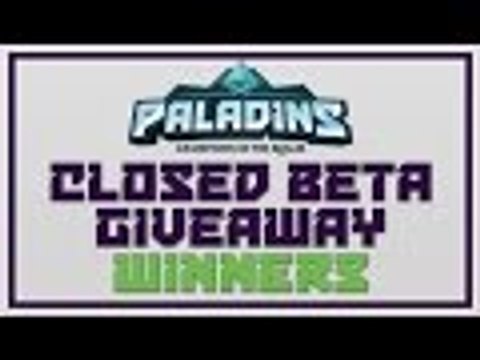 WINNERS - PALADINS CLOSED BETA KEY GIVEAWAY!