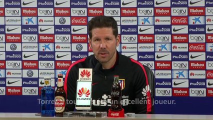 Atl Madrid - Simeone : ''Tous très heureux avec Torres''
