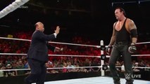 Brock Lesnar confronts The Undertaker- Raw