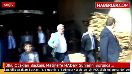 Ülkü Ocakları Başkanı, Metiner'e HADEP Günlerini Sorunca Salondan Çıkarıldı