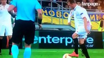 Krohn-Dehli Horror knee injury - Shakhtar Donetsk - Sevilla 2-2 (28-4-2016)