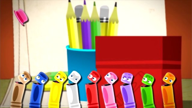 Цвета для детей, развивающее видео. Мультик раскраска Малыши Карандаши: Учим Цвета, BabyfirstTV
