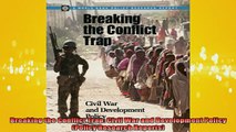 READ book  Breaking the Conflict Trap Civil War and Development Policy Policy Research Reports Online Free