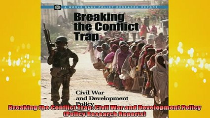 READ book  Breaking the Conflict Trap Civil War and Development Policy Policy Research Reports Online Free