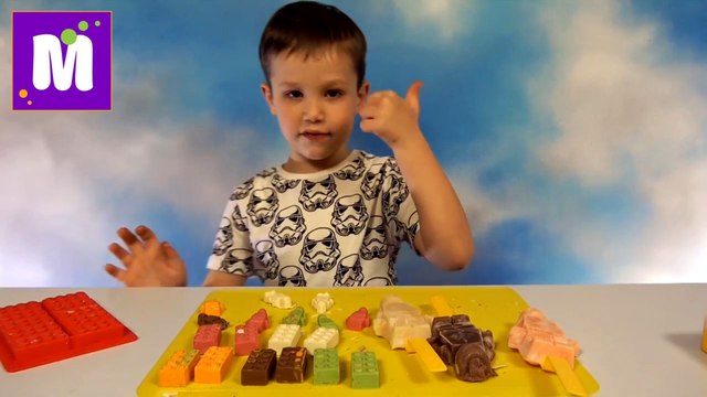 Лего фигурки и блоки из шоколада Макс делает конфеты и мороженое LEGO candy's _ Ice Cream DIY 2016 new video