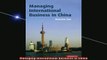 Downlaod Full PDF Free  Managing International Business in China Free Online