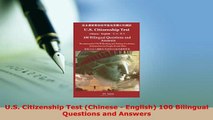 PDF  US Citizenship Test Chinese  English 100 Bilingual Questions and Answers Read Online