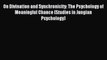 Read On Divination and Synchronicity: The Psychology of Meaningful Chance (Studies in Jungian
