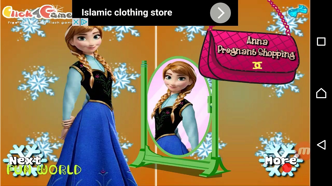 Pregnant Princess Elsa & Anna Shopping Baby Games HD ( Disney Frozen )
