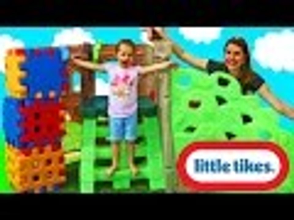 Disney | Giant Surprise Toys Little Tikes Rock Climber And Slide Playset Giant Waffle Blocks DisneyCarToys