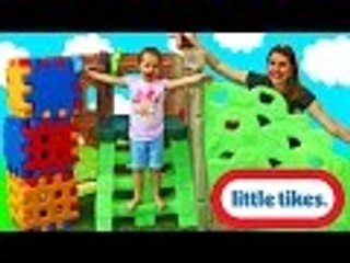 Disney | Giant Surprise Toys Little Tikes Rock Climber And Slide Playset Giant Waffle Blocks DisneyCarToys