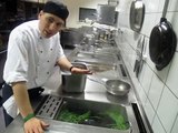 Blanching green beans