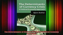 READ book  The Determinants of Currency Crises A Political Economy Approach Full Free