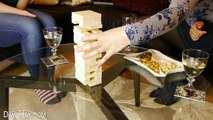 He Turns This Pile Of Jenga Blocks Into A Brilliant Drinking Game