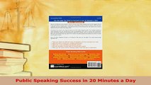 PDF  Public Speaking Success in 20 Minutes a Day Download Full Ebook