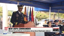 General Vincent Brooks takes command of U.S. Forces Korea as joint drills end