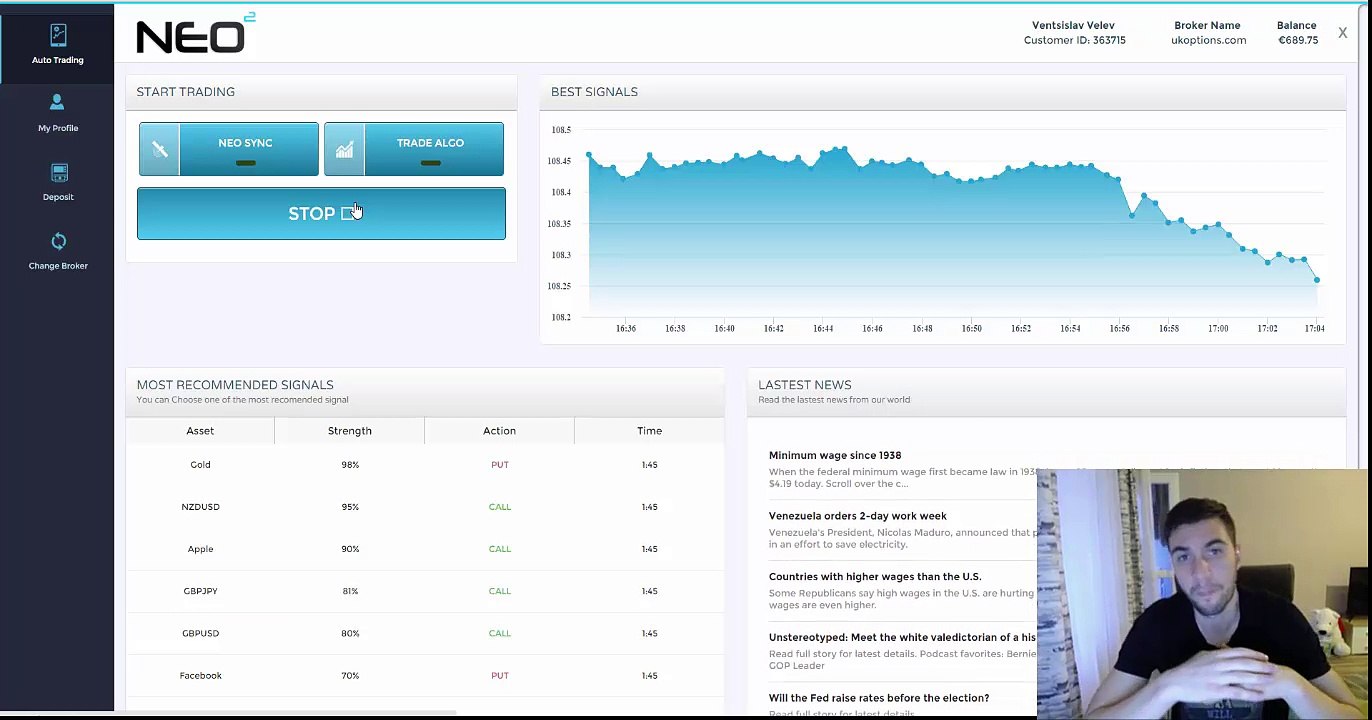 NEO2 Software Live session 2 - 79% accuracy!