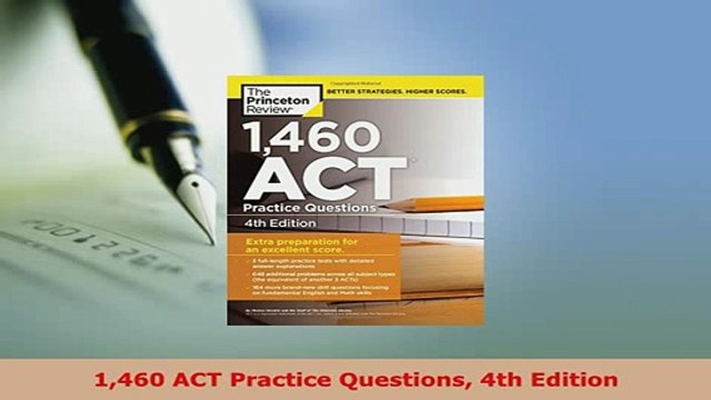 PDF 1460 ACT Practice Questions 4th Edition Download Online