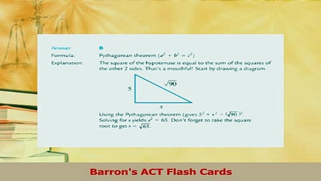 PDF Barrons ACT Flash Cards Download Online