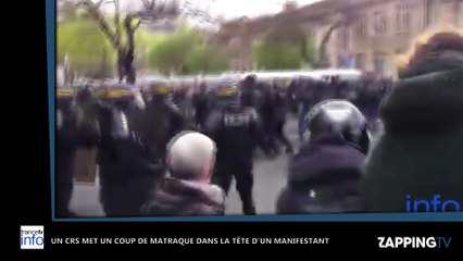 Manifestation contre la loi travail : Un CRS met un coup de matraque dans le visage d’un manifestant (Vidéo)