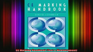 READ book  CE Marking Handbook Test  Measurement Full Free