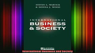 Downlaod Full PDF Free  International Business and Society Full EBook