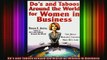 READ book  Dos and Taboos Around the World for Women in Business Online Free
