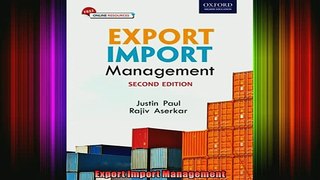 READ book  Export Import Management Full Free