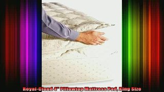 new release  RoyalCloud 4 Pillowtop Mattress Pad King Size