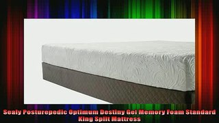new release  Sealy Posturepedic Optimum Destiny Gel Memory Foam Standard King Split Mattress