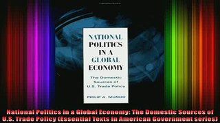 READ book  National Politics in a Global Economy The Domestic Sources of US Trade Policy Free Online