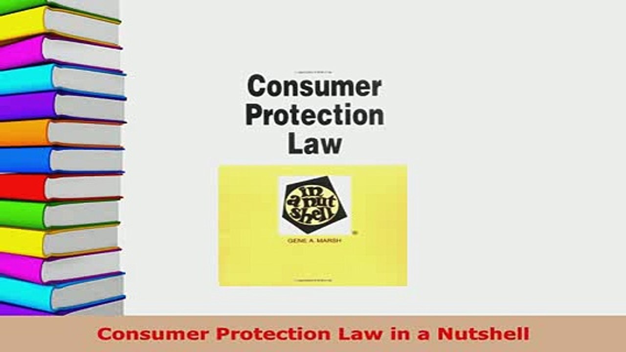 Download  Consumer Protection Law in a Nutshell  Read Online
