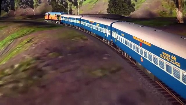 MSTS Train Simulator Indian Railways Train passing Dudhsagar falls -