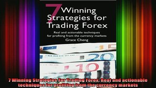 FREE EBOOK ONLINE  7 Winning Strategies For Trading Forex Real and actionable techniques for profiting from Full EBook