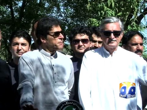 Imran Khan defends Jahangir Tareen on PMLN's allegations -30 April 2016