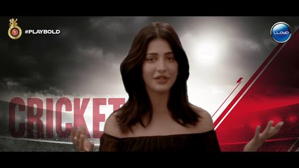 The latest addition to #RCBDiva - Shruti Haasan!