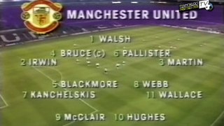 UEFA Cup 1992-93 1st Round - Manchester United vs Torpedo Moscow - 1st Match 1992-09-16