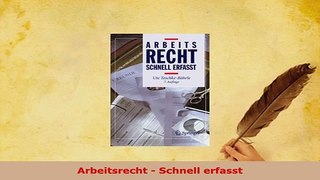 PDF  Arbeitsrecht  Schnell erfasst  Read Online