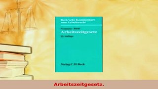 PDF  Arbeitszeitgesetz  Read Online