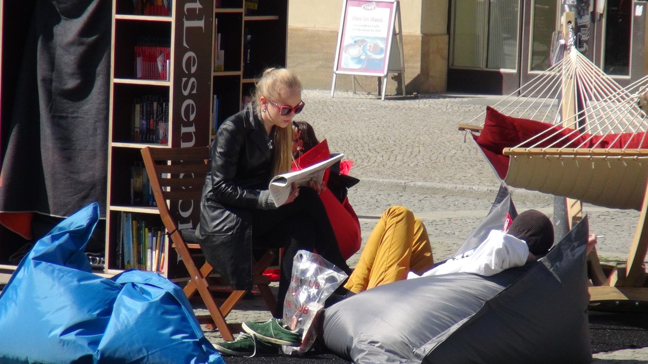 Stadtlesen am bebelplatz