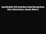 [Download PDF] Rand McNally 2016 Road Atlas (Rand Mcnally Road Atlas: United States Canada