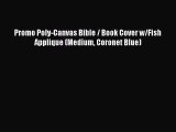 Ebook Promo Poly-Canvas Bible / Book Cover w/Fish Applique (Medium Coronet Blue) Read Full