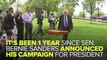 Bernie Sanders announced His Candidacy One Year Ago
