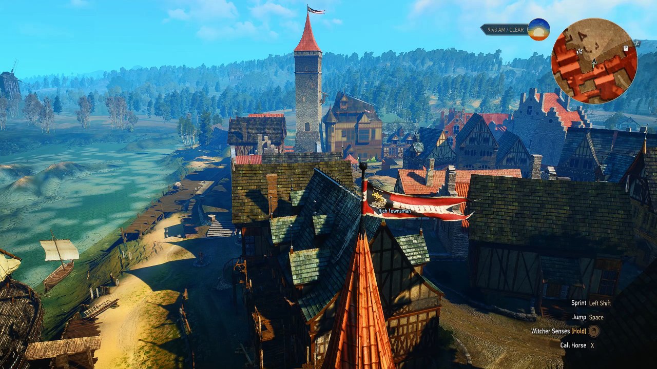 WITCHER 3 ENGINE – SKY VIEW / FREE FLY WORLD wi...