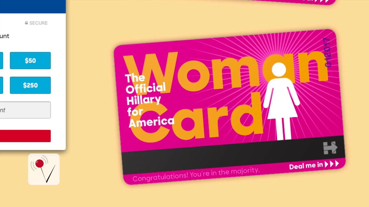 Hillary Clinton Is Now Literally Dealing The “Woman Card”