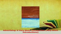 PDF  Advertising A Very Short Introduction Very Short Introductions  EBook