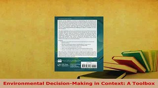 PDF  Environmental DecisionMaking in Context A Toolbox Free Books