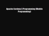 [PDF] Apache Cordova 3 Programming (Mobile Programming) [Download] Online